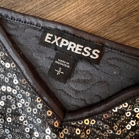 Express Charcoal Sequin Cami Tank small - Picture 4 of 4